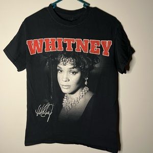 Whitney Houston Black Graphic T-Shirt